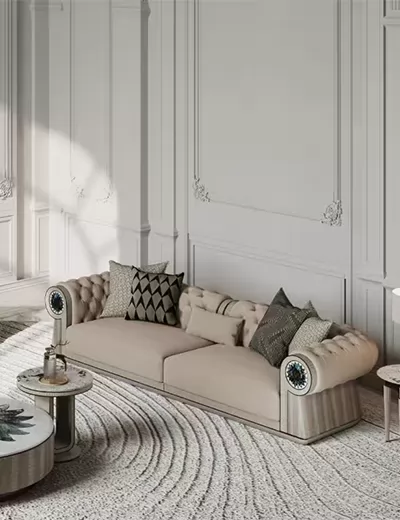 梵巴赫现代轻法风格组合沙发