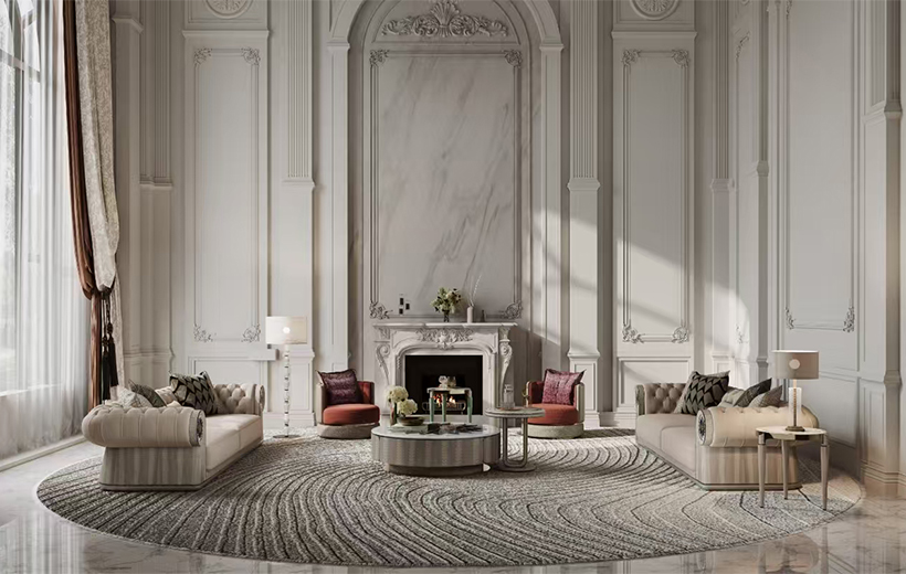 梵巴赫现代轻法风格组合沙发