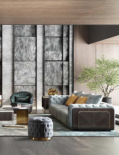 Vanbach modern light luxury frosted leather moon surface